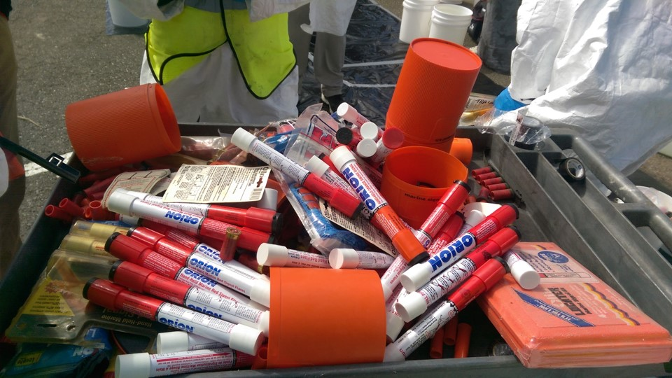 Marine Flare Recycle Table